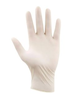 Guante Desechable Latex Blanco (100 Un.)